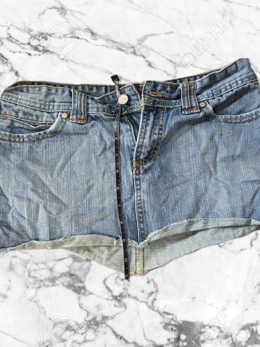 Y2K Light Blue Denim Mini Skirt - Classic Casual Cut